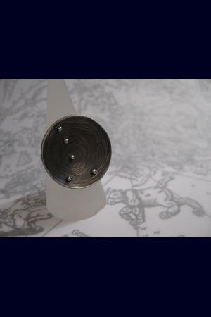 Star Points Ring - Cancer Constellation Sterling Silver