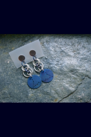 Zodiac Constellation Orb Chain Earrings